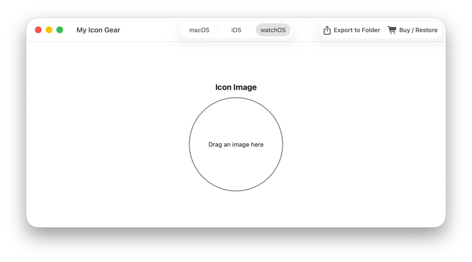 Preparing a watchOS app icon
