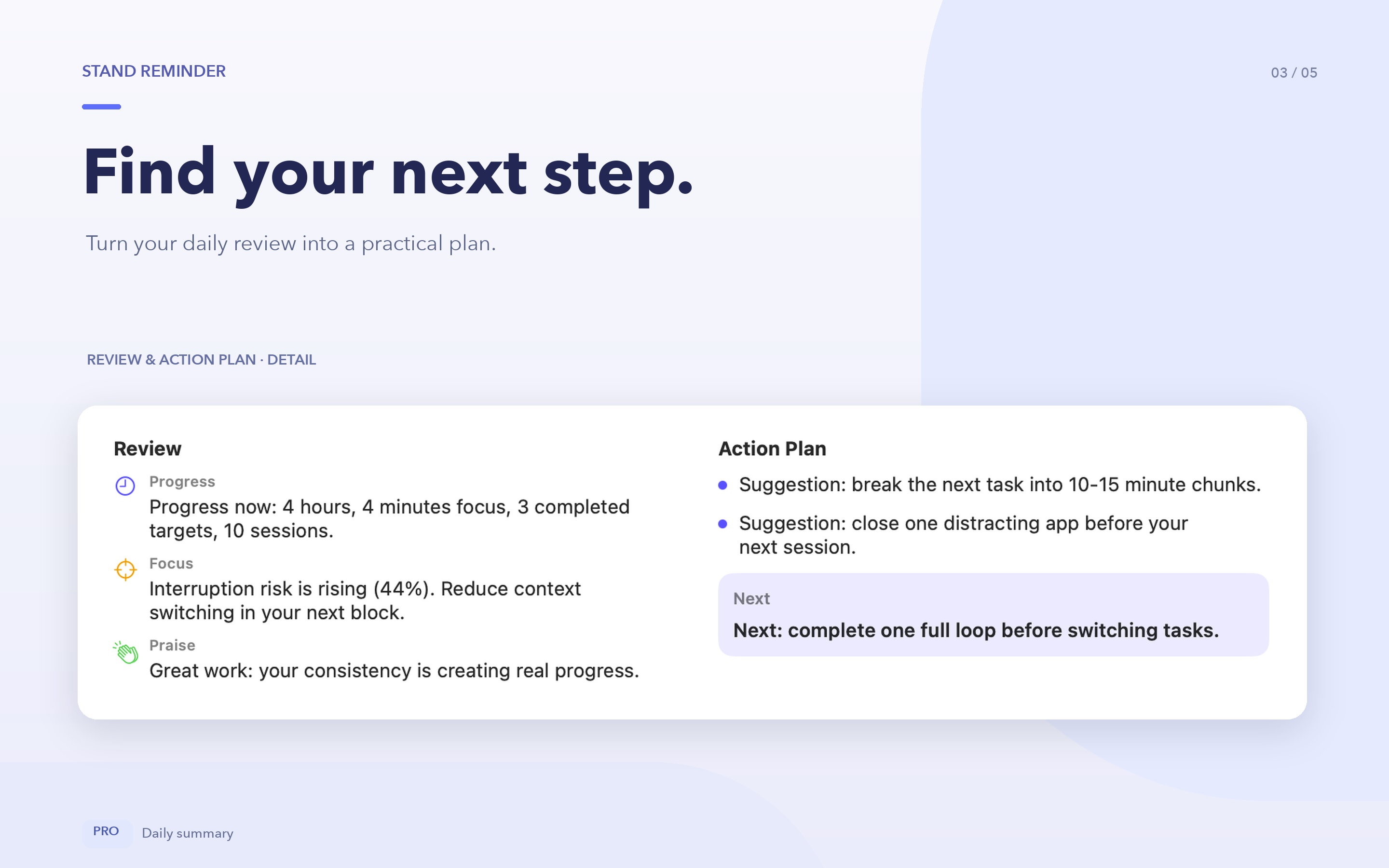 Find a practical next step