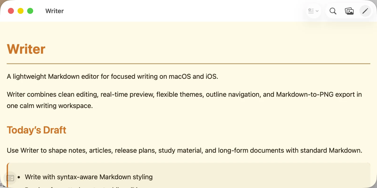 Previewing a Markdown document on Mac